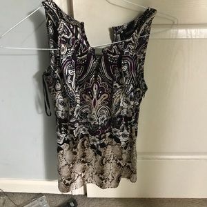 WHBM tank silk shirt